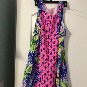 Short silk shift dress never worn